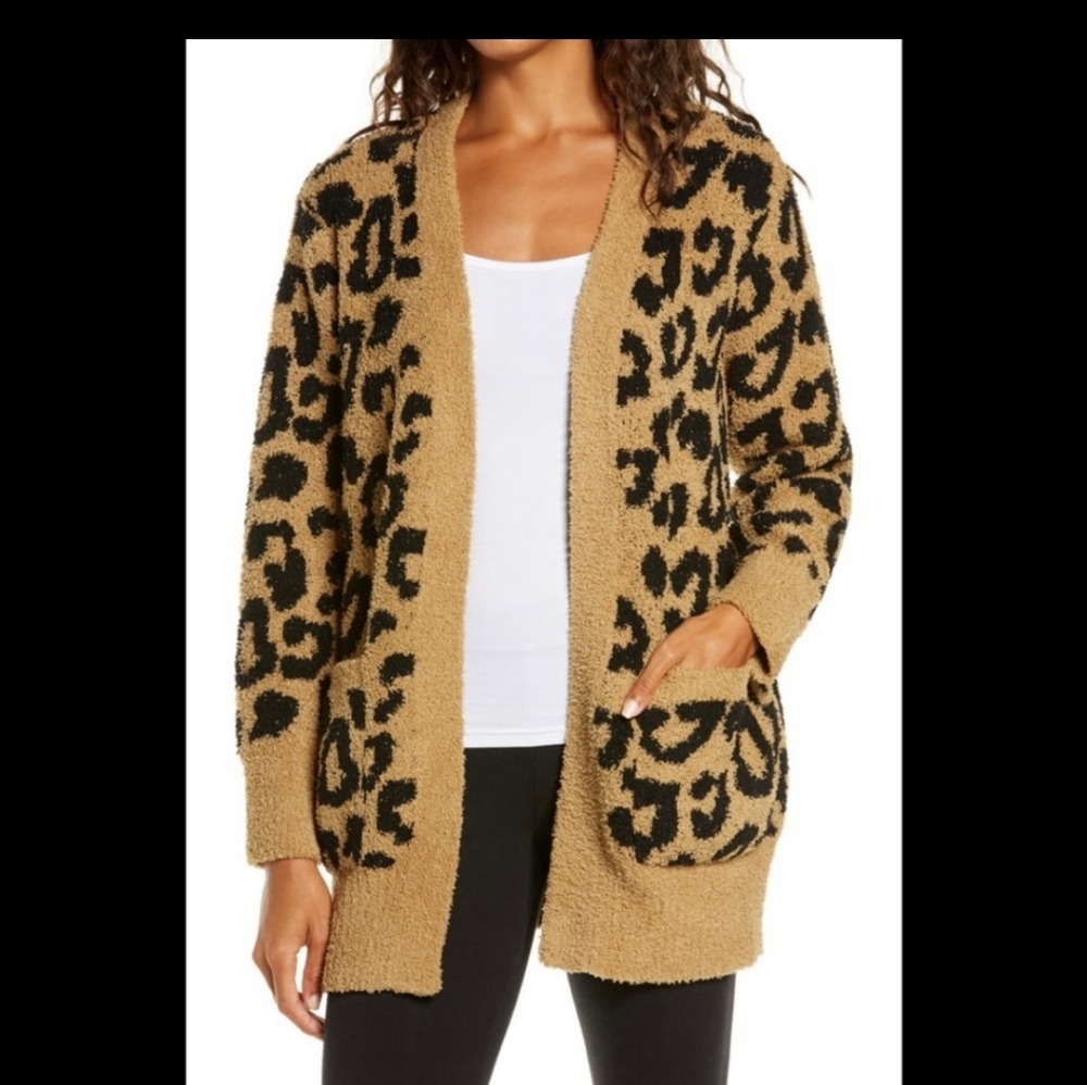 BNWT Cozychic Leopard Cardigan